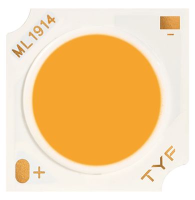 19mm*19mm Lens 14mm High Efficiency COB LED 24-30W 36V High Lumen For Downlight Spotlight With KSF Phosphor Globle Patent