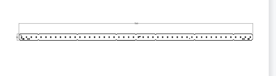 PCB 6W Linear Lights Strips 120 Mm Zhaga Connectors CE/ROHS PASSED 200LM/W