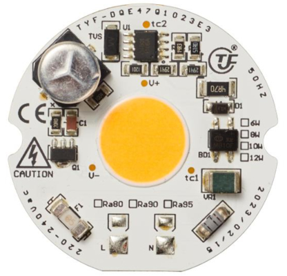 Module LED COB AC 10W 210-240V 50Hz sans driver, fonction de gradation